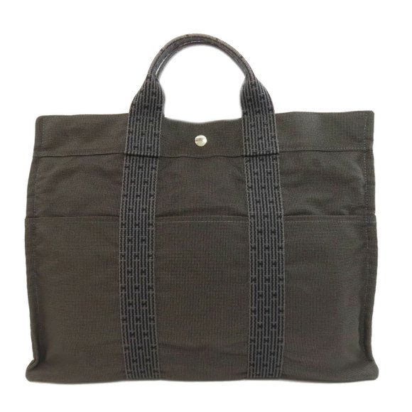 Hermes Air Line MM Handbag Canvas Women's HERMES - Picture 1 of 10